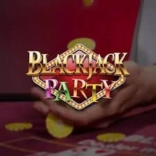 Official Live Dealer logo: Blackjack Party by Evolution at Shelbyspin