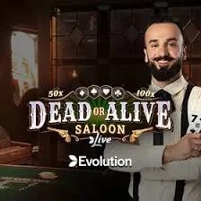 Dead or Alive: Saloon logo – Live Dealer by Evolution at Shelbyspin