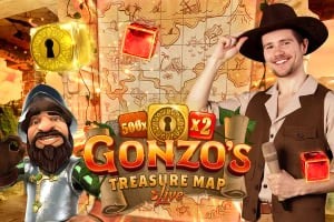 Gonzo's Treasure Map casino game by Evolution – featured logo at Shelbyspin